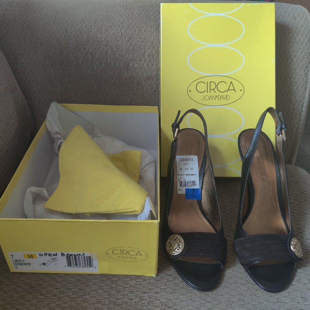 Circa Joan & David Brown CJKeely Heels - Size 7M